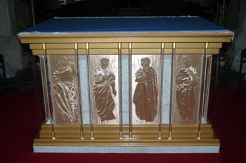 Rear of nave altar October 2008